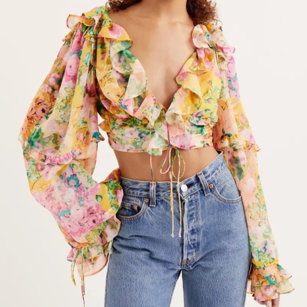 For Love And Lemons Nina Top Size XXS NWT